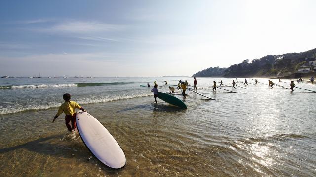 Activités nautiques - Perros Surf School - Surf à la plage de Trestraou | Perros-Guirec | Côtes d'Armor (Bretagne)