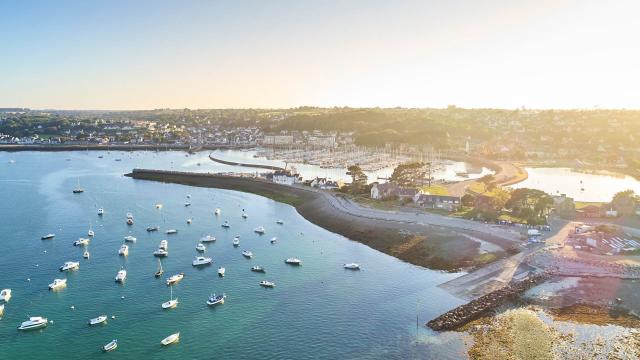 Port de Plaisance, vue du ciel | Perros-Guirec (Côtes d'Armor-Bretagne)