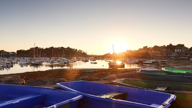 Coucher de soleil au port De Ploumanac'h | Perros-Guirec (Côtes d'Armor-Bretagne)