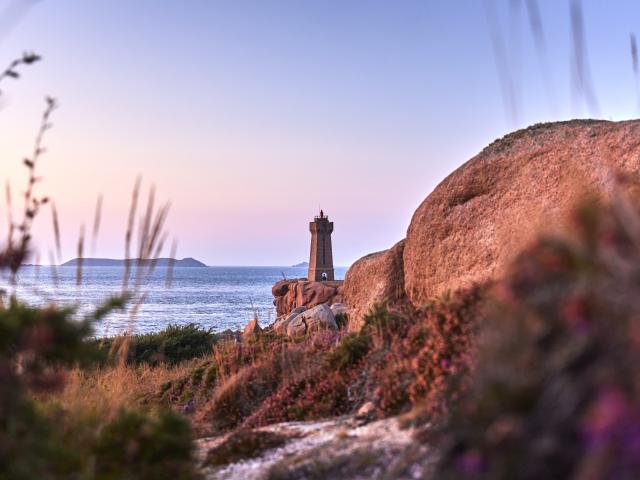 Phare Mean Ruz - Ploumanac'h - Perros-Guirec - Côte de Granit Rose - Côtes d'Armor (Bretagne)