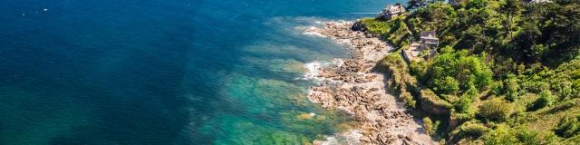 vue du ciel | Plage de Trestraou | Perros-Guirec | Trestraou | Côtes d'Armor (Bretagne)