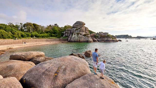 Plage de la Bastille, randonnée | Ploumanac'h, Côte de granit rose | Perros-Guirec, Côtes d'Armor( 22), Bretagne