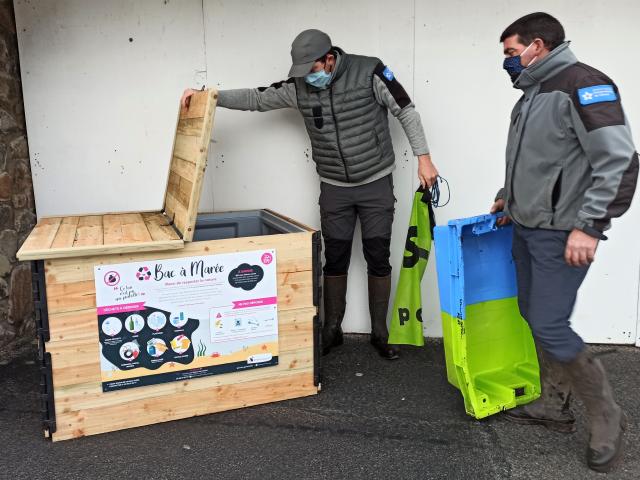 Bac à marée, déchets, Garde du littoral