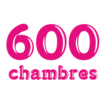 600 chambres