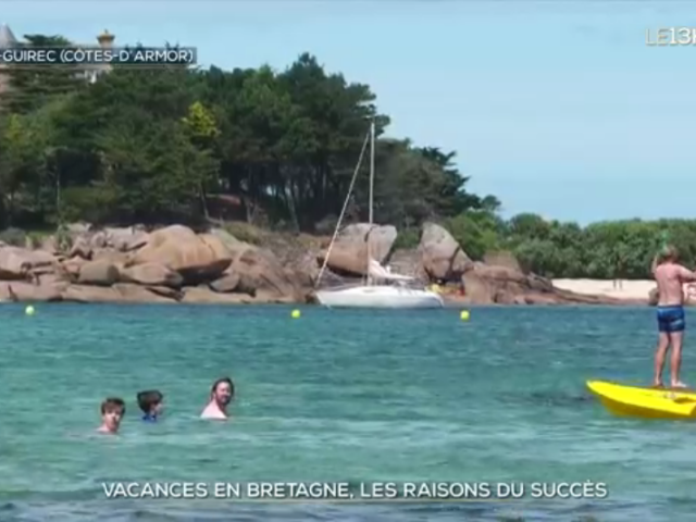 JT TF1 13h Lundi 17 juillet Perros-Guirec Ploumanac'h